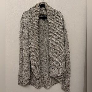 INC International Concepts Black and White Knit Cardigan